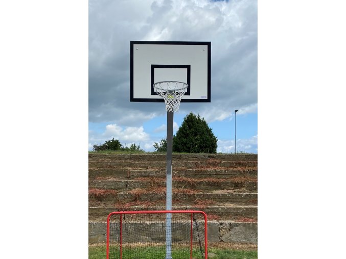 Streetball konstrukce DOR-SPORT, ocelová plotna, vys. 1450 mm