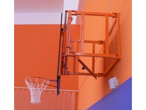 Konstrukce pro cvičný basketbal DOR-SPORT pro desku 1800 x 1050 (1200) mm, otočná, vysazení 300-950 mm
