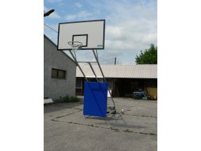 Basketbalová konstrukce DOR-SPORT, mobilní, pevná, deska 1800x1050 mm