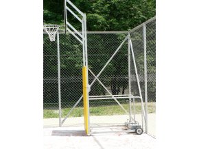 Basketbalová konstrukce DOR-SPORT, mobilní, sklopná, deska 1200x900 mm venkovní