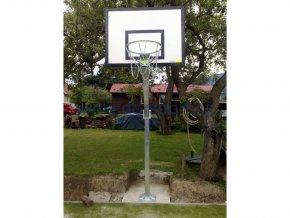 Streetball konstrukce DOR-SPORT, výškově stavitelný, ocelová plotna, vys. 1450 mm