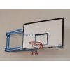 Konstrukce pro cvičný basketbal DOR-SPORT pro desku 1200 x 900 mm, otočná, vysazení 300-950 mm