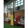 Basketbalová konstrukce DOR-SPORT, mobilní, sklopná, deska 1200x900 mm vnitřní