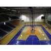 Konstrukce pro basketbal zvedaná  pod strop DOR-SPORT do celkové výšky 12 m