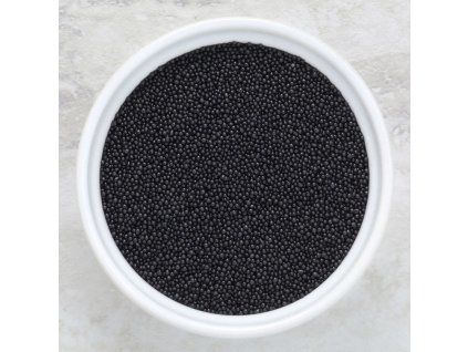 black nonpareils sprinkles