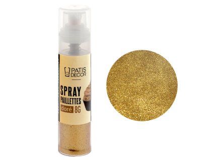 spray de paillettes dore 8 g
