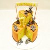 Modelovaný 3D dort myšky v sýru