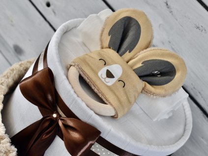 Dvoupatrový plenkový dort VIII. s hryzátkem od Ababu