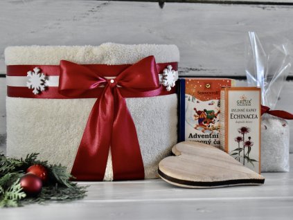 Mini ručníkový dort vánoční 2