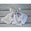 Bílý sloník usínáček Babytown – jemný muchláček pro miminka