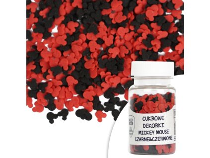 cukrowe dekorki mickey mouse czerwono czarne 30g.2