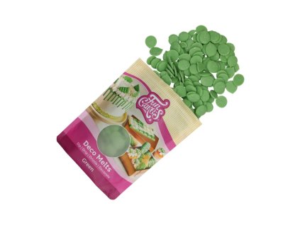 F25140 FunCakes Deco Melts Green 250g open 1000x1000