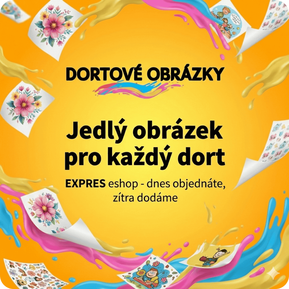Jedlý papír a zápichy na dort
