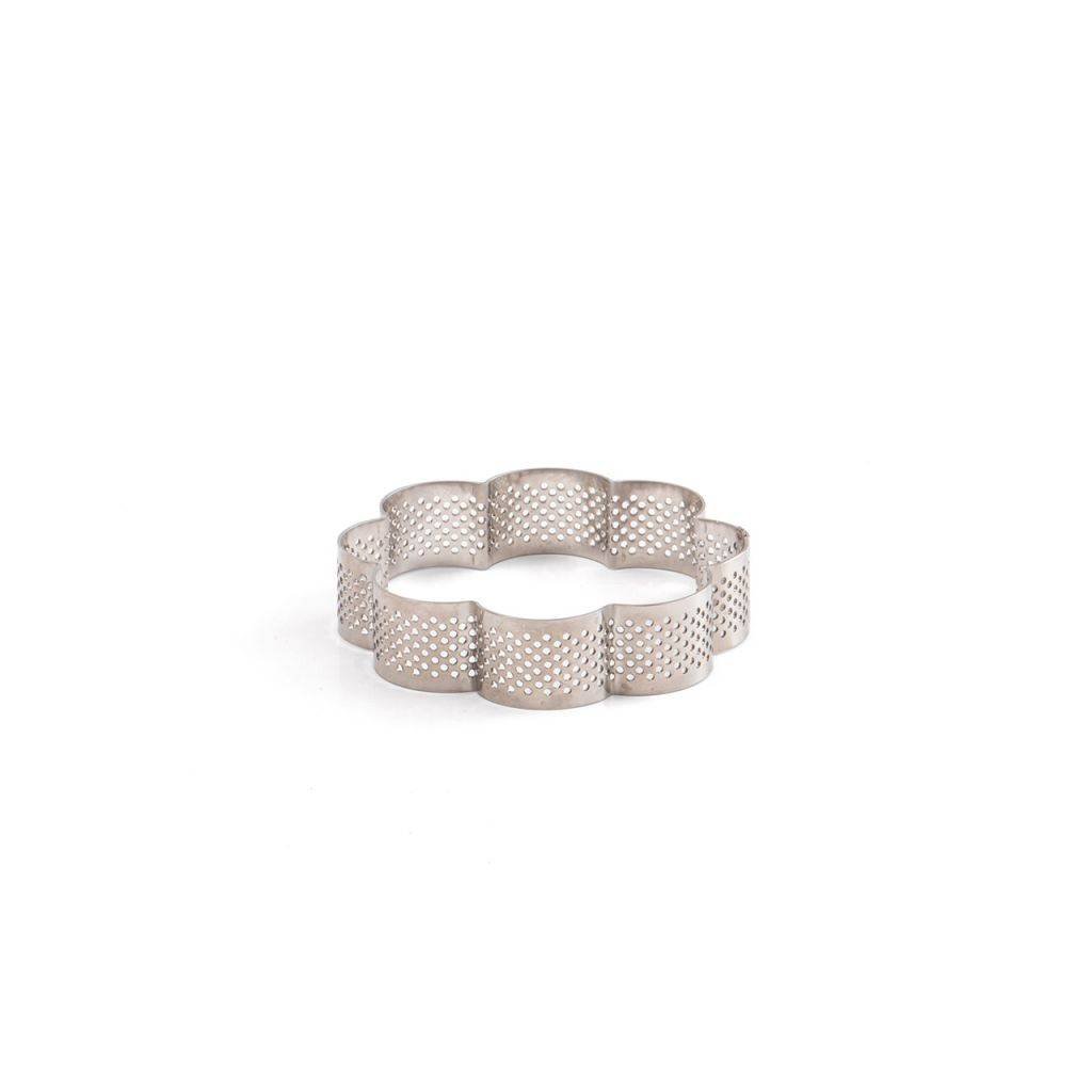 286129 mikroperforovana forma na tartaletky ve tvaru kytky 9x9x2cm decora