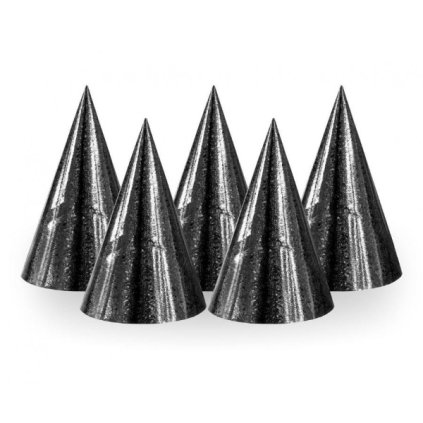 0023224 papirove cepicky holograficke cerne 100 ks 600