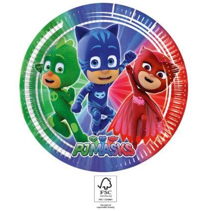 296717 papirovy talir na party 23cm pj masks procos