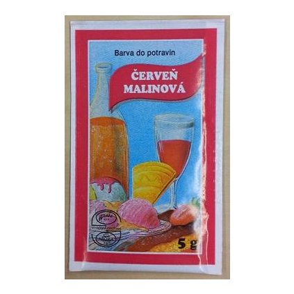 35901 1 potravinarska barva praskova 5 g cerven malinova