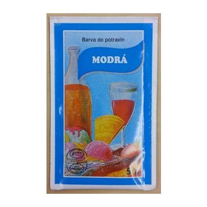 35895 1 potravinarska barva praskova 5 g modra