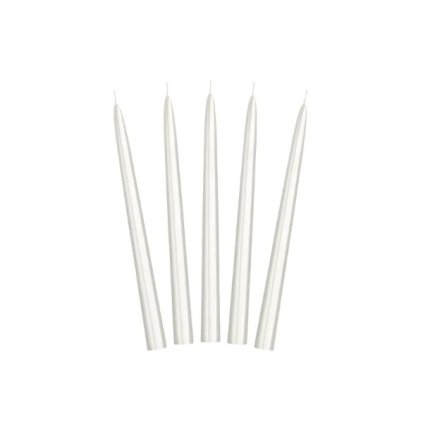 0023812 svicka konicka perletova bila 24 cm 600