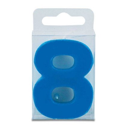 295160 svicka ve tvaru cislice 8 mini modra stadter