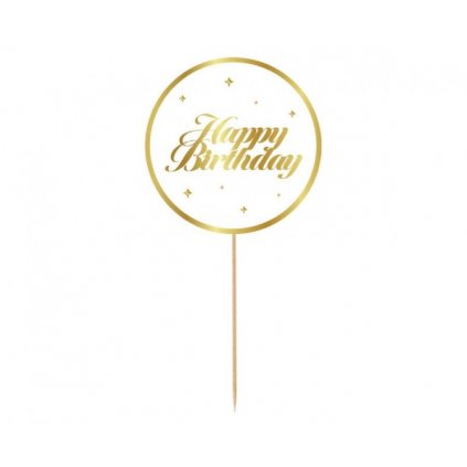 300858 zapich na dort happy birthday bilo zlaty