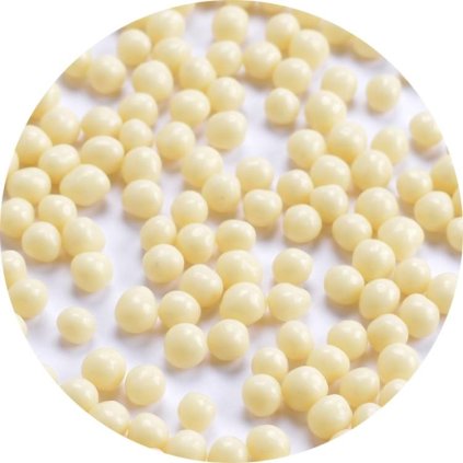 312527 cerealni kulicky v bile cokolade 5 mm 100 g cukrarska