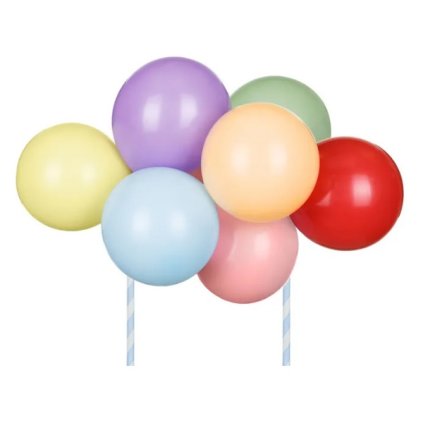 315239 partydeco zapich do dortu s balonky barevny mix