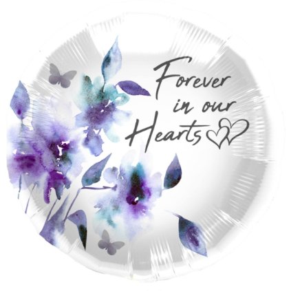 0025997 foliovy balonek forever in our hearts 45 cm 600