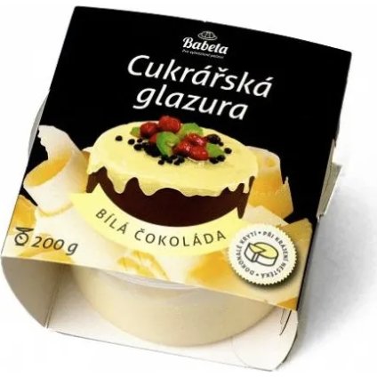322264 cukrarska glazura bila cokolada 200g kovandovi