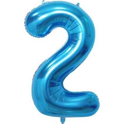322357 foliovy balonek cislo dva modry 102cm cakesicq