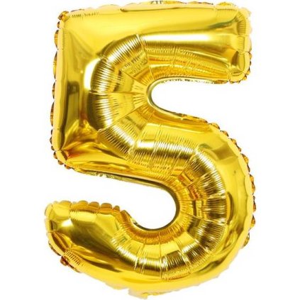 322378 foliovy balonek cislo pet zlaty 102cm cakesicq