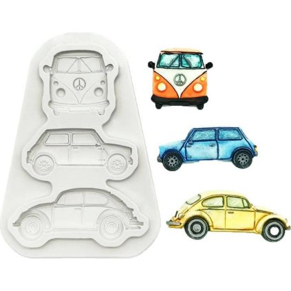 323131 silikonova formicka auta 13x9cm cakesicq
