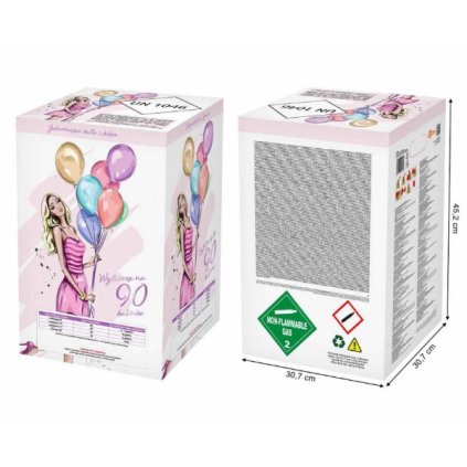 0028025 helium na 90 balonku h90 660 litru 600