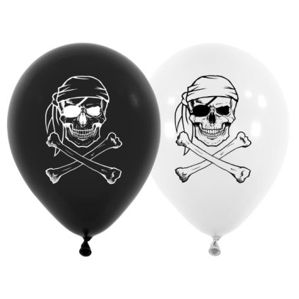 0028028 balonkovy buket pirati lebka a hnaty 5 ks 600