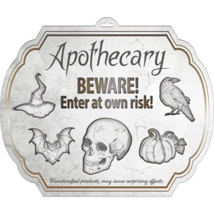 324013 halloweenska dekorace cedule na dvere creepy halloween 40 x 50 cm