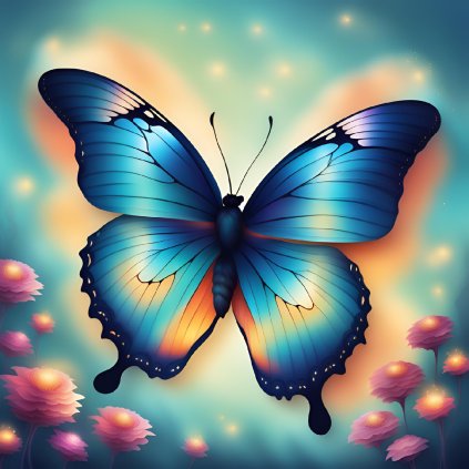 Jedlý papír Motýlci na hranatý dort