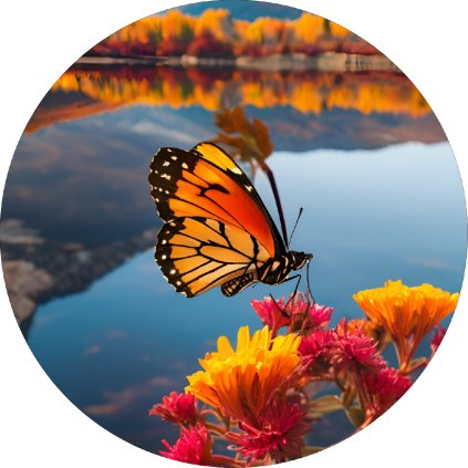 Jedlý papír motýl - podzim