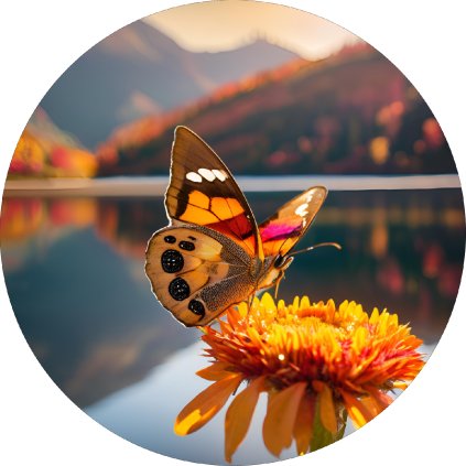 Jedlý papír motýl - podzim