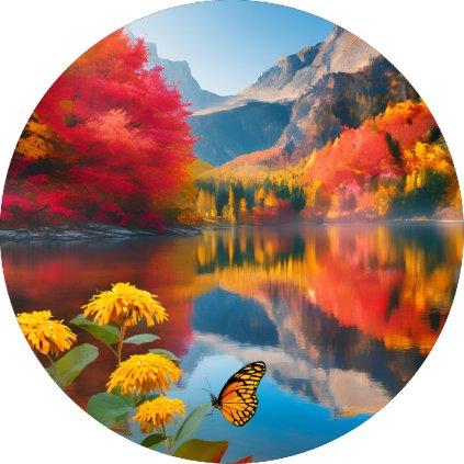 Jedlý papír motýl - podzim