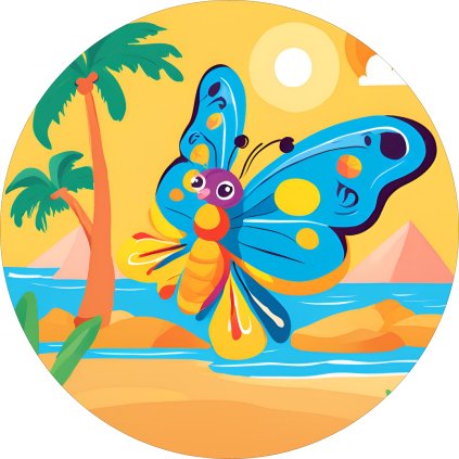 Jedlý papír motýlci - moře