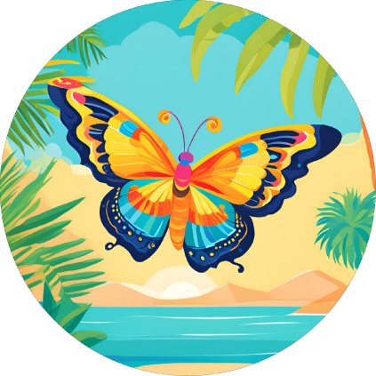 Jedlý papír motýlci - moře