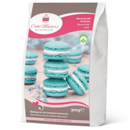 Směs na MAKRONKY 300g | Macarons mix - tyrkysové /19062