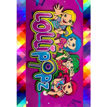 Jedlý papír Lollipopz - hranatý