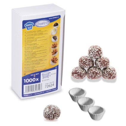 Klasické retro cukrářské mini košíčky na nepečené cukroví 1000ks