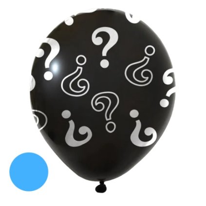 0028991 balonek k odhaleni pohlavi miminka modra napln 45 cm 600