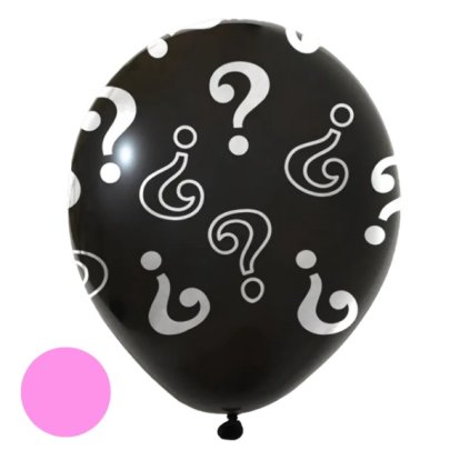 0028993 balonek k odhaleni pohlavi miminka ruzova napln 45 cm 600