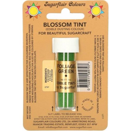 341426 jedla prachova barva foliage green 7ml sugarflair