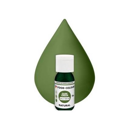 340769 food colours prirodni tekuta barva do cokolady dark green 18 ml