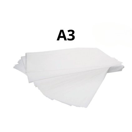 Jedlý papír A3 čistý - jemný (0,50 mm) 100 ks