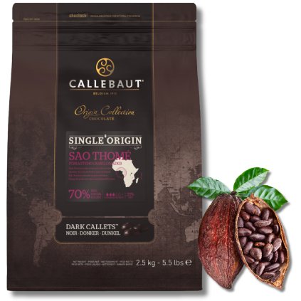 Callebaut 70% Čokoláda tmavého typu z řady Origin - Sao Thomé 2500g